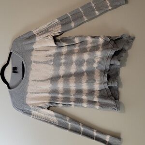 Left of Center Anthropologie •gray Green Long Sleeve Tunic XS (Fits Like a Med)